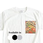 Kimono Pocket T-shirt     Flower Garden