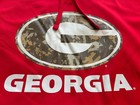 Nike Team Georgia Bulldogs Pullover Hoodie Red Mens Large Great Spots