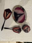 Vintage Vanity Hand Mirrors  Brush - 4 Pc Lot