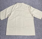 New Chef Chefs Short Sleeve Shirt Button Up Beige Size 2xl