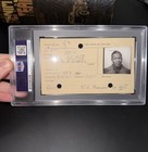 Sugar Ray Robinson Vintage Autographed Boxing License Renewal Psa Dna 1951 Goat