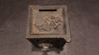 Antique Cast Iron Combination  boy   Dog  Safe Bank - Grey Iron Circa 1915 11