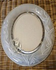 Vintage Mikasa Frosted Glass  Floral  Bird Picture Frame Made In Germany 