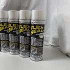 Lot Of 6 Flex Seal 14oz Spray Cans Liquid Rubber Sealant Coating Leak Stop