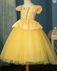 New Princess Belle Beauty   The Beast Dress Girls Halloween Costume