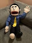 Silly Puppets George Peach 14-inch Hand Puppet Dad Businessman Full Body   Used