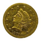Bg-1045 1871 California Fractional Gold Half Dollar Hershfield   Mitchell 