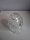 Vintage  Hand Cut 24  Lead Heavy Crystal Hurricane Lamp Shade