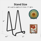 3 Pack 6 Inch Metal Plate Stands For Display And Picture Frames