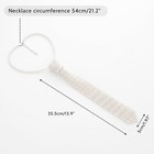 Sdfvsdg Pearls Neck Tie For Women Artificial Pearl Necktie Collar White