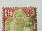 Great Britain Scott 117 Used  - 1892 4 5p Car Rose   Green Issue - Victoria Nice