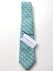 New Nwt Boys Vineyard Vines Silk Tie Gecko Lizard Blue Green 48in 3 125   49 50 