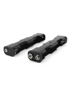 2 Pack 4 X 1 5v Aa Double Side Battery Holder Plastic Case Storage Box Black