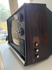 Vintage Sears 12 Inch Solid State B w Tv Works Brown Cabinet