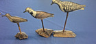 Rare Set Of 3 1874 Strater Sohier Tinnie Shorebird Decoys Folk Art Orig Paint