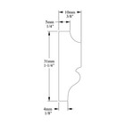 Orac Decor   Duropolymer High Impact Polystyrene Panel chair Rail wainscot