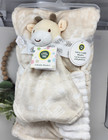 Tan And White Jungle Animal Baby Blanket Giffee Lovey Security Reversible Set