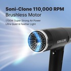 High Performance Black Hair Dryer With Turbo Boost Auto Clean Lightweight Design