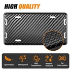 1pc 100  Real Full Carbon Fiber License Plate Frame 4 Hole W  Anti-vibration Pad