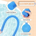 9 Pcs 55 Inch Bulk Pool Noodles Jumbo Foam Pool Noodles In The Swimming Pool    
