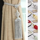 Nice Pair Luxury Curtain Holdbacks Rope Tie Backs Tassel Beaded Ball Decor
