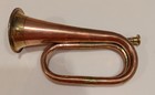 Vintage Brass   Copper Bugle Horn     Made In India     Decorative Style Instrument