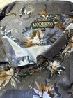 Mens Italian Moderno Xxl Dress Shirt Button-up Short Sleeve Floral Design