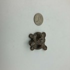 Mini Turtle Figurine Hand Made Pottery Stoneware Cement Brown Glazed Unsure Odd