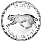 1967 25c Canada Silver Quarter Dollar