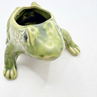 Vintage Brush Mccoy Frog Art Planter Pot Art Pottery Green Mid Century Modern