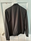 H m Men s Black Bomber Jacket Full Zip Pockets Stand-up Collar Size M