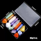 14pcs Pointed Quartz Crystal Chakra Healing Stones And Crystals Set Hexagon Rose