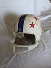 Vintage 60s Macgregor White Football Helmet W blue Stripe   Red Stars Face Mask