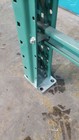 10  Teardrop Pallet Rack Upright Frame - 42  Depth - Interlake Style Green teal