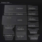 13x Clear Acrylic Wallet Pattern Stencil Template Drawings Set Leather Hand Craf