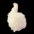 Peruvian Llama Alpaca Plush Real Fur 12    Euc Natural Global Decor Made In Peru