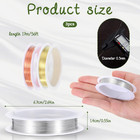 3 Rolls Beading Wires  0 3mm Copper Wire For Jewelry Making  Tarnish Resistant C