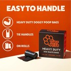 Heavy Duty Dog Poop Bag With Handles - 16 Rolls Of Pet Waste Bags - Fits In Any