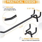 100 Pcs Peg Board Shelving Hooks Stainless Steel Hanging Board Pegs Wall Disp   