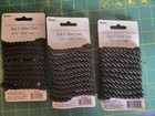 Darice Jewelry Designer Fashion Cord Polyester Twisted Cord Black 8mm 6 Yards