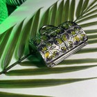 Judith Leiber For Neiman Marcus Butterfly Pill Box   Uv Glow Uranium Enamel