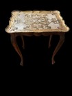Vintage Florentine Gold Accent Table Hollywood Regency mcm Italy