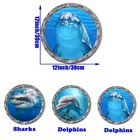Ocean Animals World Under Sea Decor Includ Dolphins Sharks 3 Pcs Removable 3d   