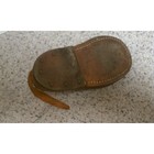 Leather Baby Shoe  Vintage Leather Baby Shoe  Baby Shoe For Vignette