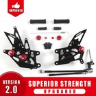 Fit Honda Cbr600rr  abs 2009-2025 Arashi Adjustable Rearsets Footrest Foot Pegs