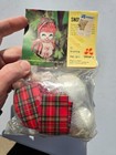 Leewards Snow Lady Snowman Vintage Sequin Bead Christmas Ornament Kit Nos