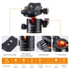 K f Concept 67inch Dslr Tripods Compact Travel Lightweight  Tripod 10kg Load
