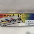Daniel Smith Extra Fine Watercolors Set 12ct   New   Bonus Free Empty 1 2 Pans