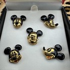 Vintage Walt Disney Mickey Mouse Napier Fashion Pin Faces Set Original Box 0921