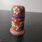 Vintage Cloisonn   Match Or Toothpick Holder   